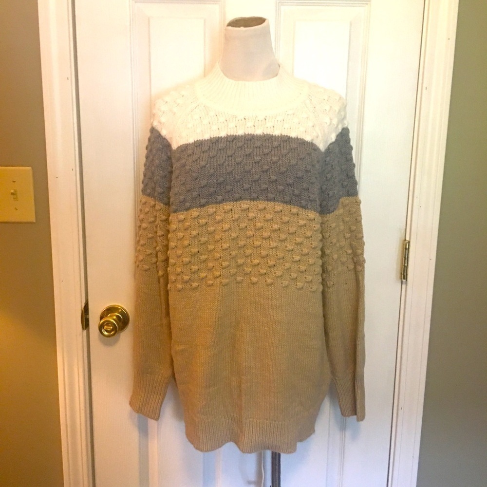 Calvin Klein pull on sweater sz L. Warm & comfy. Casual, cozy, old money.
